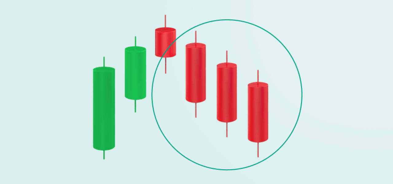 Como operar o padrão gráfico Três Corvos Negros